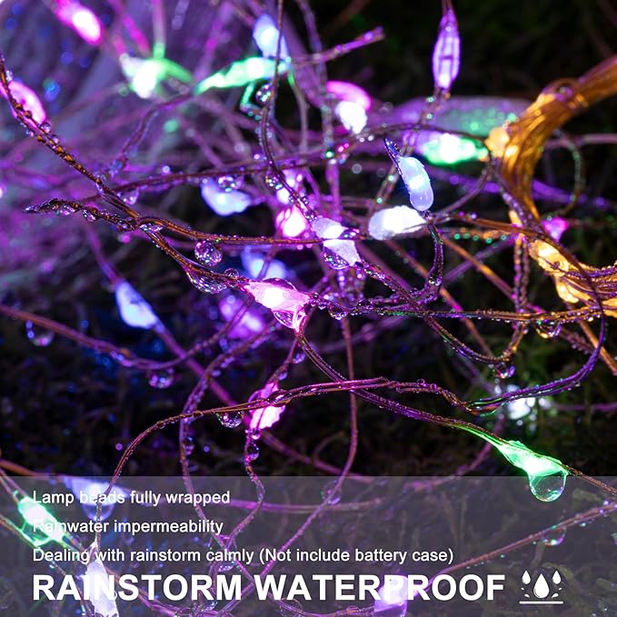 6 Pack Fairy Lights Battery Operated Lights, 7ft 20 Led Multicolor Mini String Lights, Waterproof Silver Wire Starry for Mason Jars Wedding Party Centerpiece Table Christmas