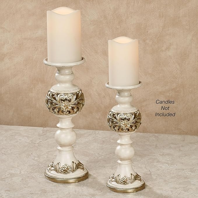 Abimbola Candleholders Ivory Set of Two