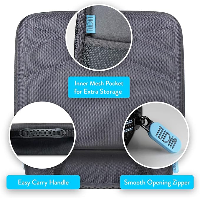TUDIA EVA Empty Portable Hard Storage Carrying Travel Case For Mini Projector and Accessories Compatible with TMY, Aurzen, NICPOW, HAPPRUN, CiBest, HOMPOW, ELEPHAS, NISOO, PANSEBA, VOPLLS and NICPOW