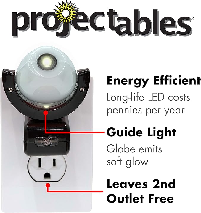 Projectables Star Wars LED Night Light Projector, Galaxy Projector, Plug-in, Dusk-to-Dawn,Mood Lighting, for Kids, Adults, Collectors, Game Room, Bedroom, Hallway, Nursery, 43646