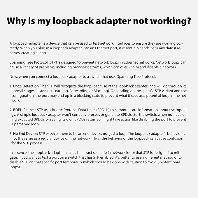 Networx Gigabit RJ45 Loopback Tester - 10/100/1000Base-T Network Port Validator - Ethernet Diagnostic Tool for Switches and Server NICs