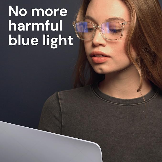 Gaoye Blue Light Glasses for Men - Blocking Square Eyeglasses, Anti UV Ray Computer Gaming Glasses Blue Blockers for Women