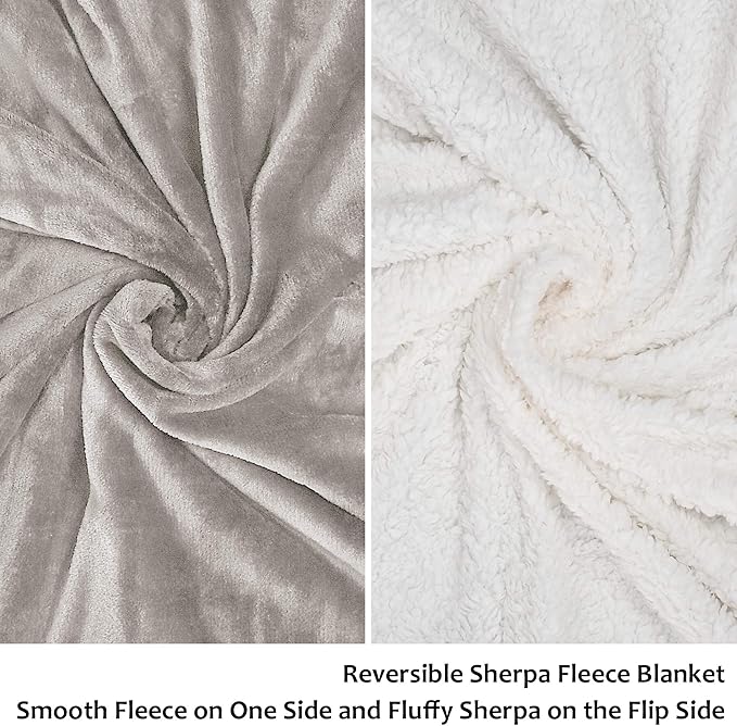 Catalonia Sherpa Wearable Blanket with Sleeves & Foot Pockets for Adult Women Men, Comfy Snuggle Wrap Sleeved Throw Blanket Robe, Gift Idea, Camel