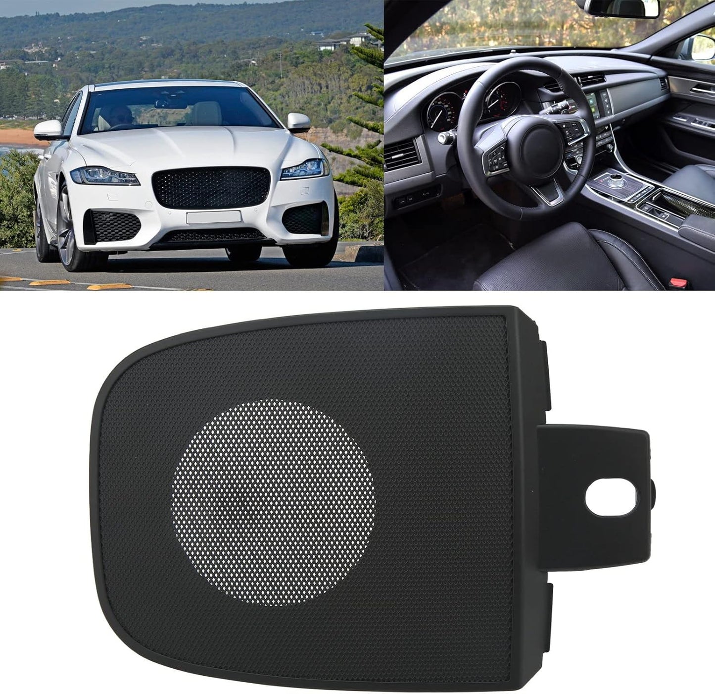 XF Dash Top Speaker Cover Grey, Replacement for 2008-2016 Instrument Panel Center Speaker Grille C2Z1835LEG C2Z1835AMS