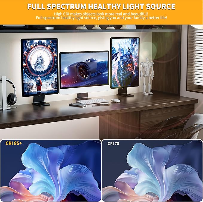 PAUTIX 5V USB LED Strip Light 6.56ft/2m, 640LEDs 1200lm Dimmable COB LED Strip 6000K Daylight White CRI90+ USB Powered Backlight for Sewing Machine,Mirror, Cabinet, Wardrobe, DIY Lighting Project