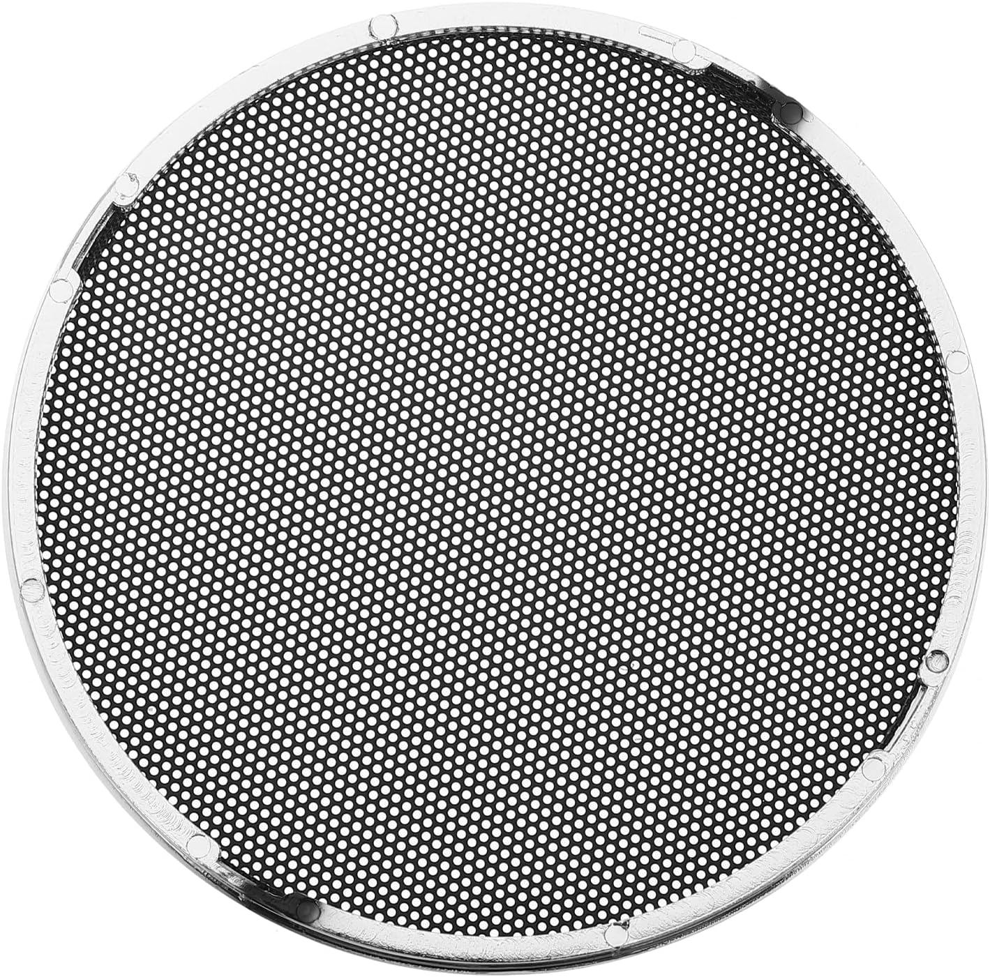 X AUTOHAUX 4 Inch Car Metal Audio Speaker Grill Cover Mesh Woofer Horn Guard Decorative Protector (Silver Tone)