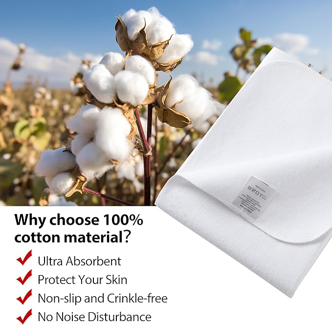 Washable Underpads, 34" x 36" (Pack of 2) Extra Heavy Absorbency ,100% Waterproof Mattress Protector,Flannel Cotton Underpads for Kids, Adults,Pets,Bed, Couch, Sofa, Floor,Home