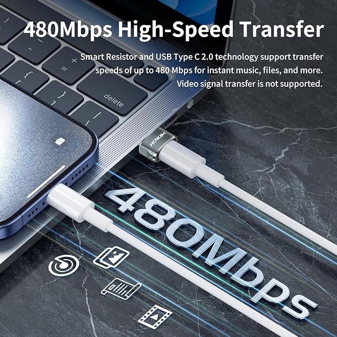 USB to USB C Adapter 2Pack,USB2.0 Fast Charging 480Mbps Data Transfer,Type-C Female to USB2.0 Male OTG Adapter,USB C Charger Connector for M-acBook,Pad,Phone15 16 17,A-pple Watch,A-irpods,G-alaxy Gray