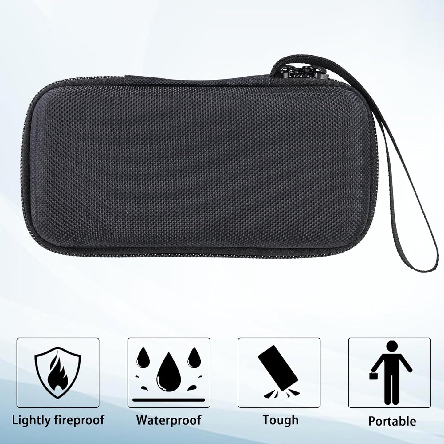 khanka Hard Travel Case for Anker MagGo 3-in-1 Charging Station, Qi2 Certified 15W MagSafe-Compatible Stand (Black)