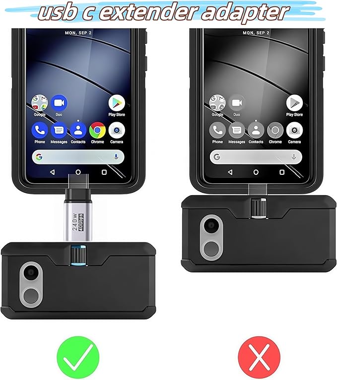 4Pack usb c extender Supports Up to 40Gbps Data Transfer and 240W Fast Charging , Usbc to Usbc adapter,usb c extension Compatible with Thunderbolt 4/3 Supports 4K@240Hz Video for USB-C Devices
