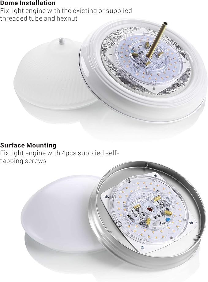 5.5" LED Light Engine, 23W 1700LM, 3000K Warm White, Retrofit Module for Ceiling Lights, Ceiling Fans, Pendants, Lanterns, Garden Lights, UL/ES/JA8 Certified