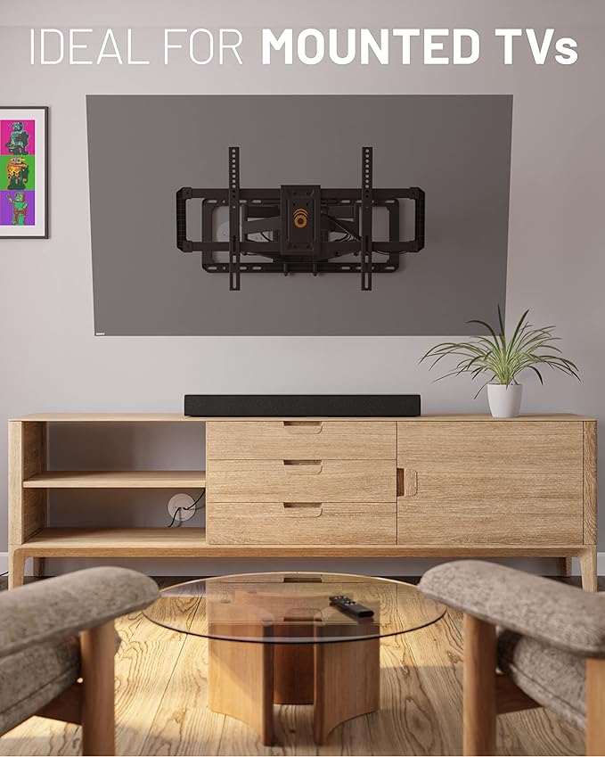 ECHOGEAR TV Cord Hider for Wall Mounted TV - White Cable Management Kit Hides TV Wires Behind The Wall- Includes 2 Pass Throughs, Locking Brackets, and Hole Saw Drill Attachment for Easy Install