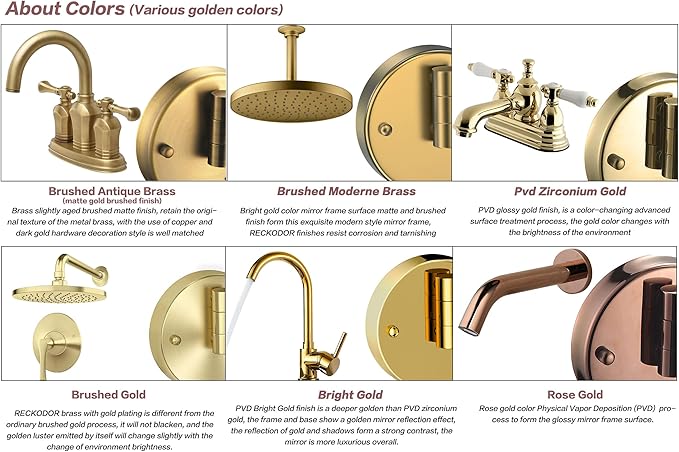 Hardwired Lighted Magnifying Makeup Mirror Wall Mount Gold, 1/5X Double Sided Vanity Mirror Bathroom, Touch Dimming, 360 Rotation Extension Arm Shaving Light up Mirror, Brushed Moderne Brass