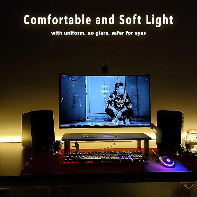 Short Led Strip Lights 5V USB LEDs Display Cabinet Lighting COB LED Strip Light 3000K Warm White Not Dimmable Flexible Small led Lights for DIY Home LED TV Lights Indoor Use (3.28FT/1M)