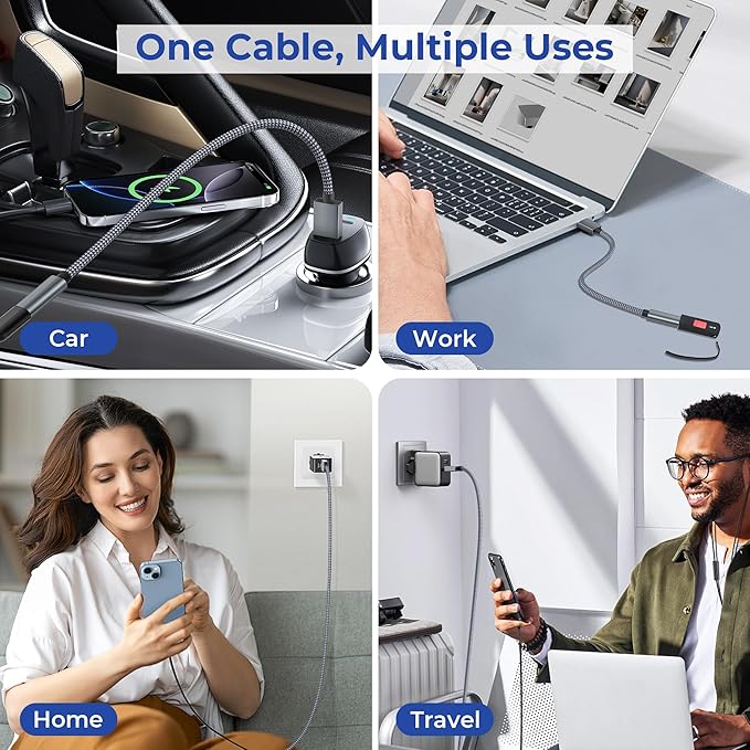 Basesailor USB 3.0 to USB C Adapter 3.3FT 2Pack,USBC Female to A Male Cable,5Gbps 3.1 Type C Charger Connector for Apple iPhone 17 17e 16 16e 15 Pro Max,iPad Air Mini 7,Samsung S26 S25 S24,Z Fold Flip