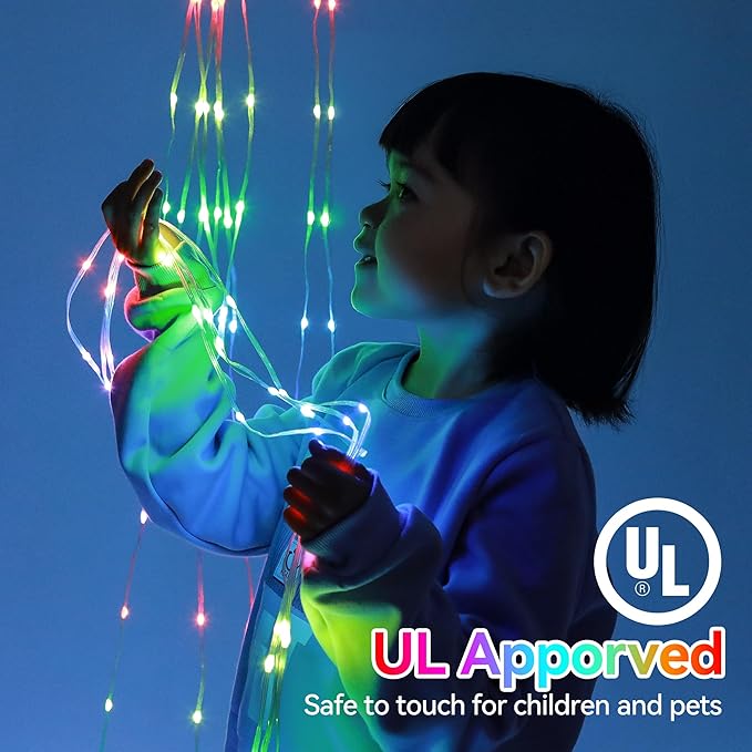 FUNIAO (New Multi Color Changing Christmas Lights, Christmas Tree Lights with Remote, 335 LED RGB Timer & Waterproof Outdoor String Lights for Halloween, Christmas, New Year (RGB Color Change)