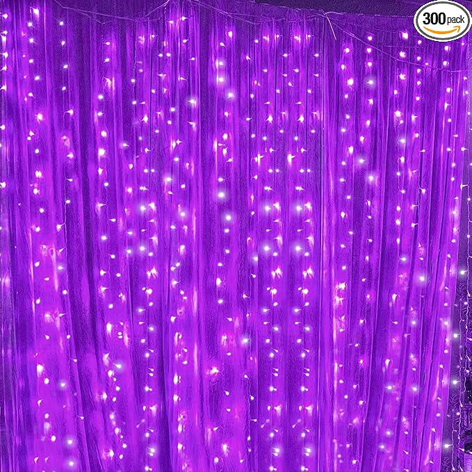 Twinkle Star, 6 Inches Indoor Outdoor, LED String Light for Christmas Wedding Party Home Garden Bedroom Outdoor Indoor Wall Decoration (Purple)