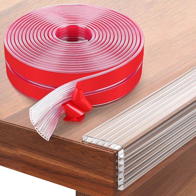 HOMREALM Baby Proofing 16.4ft Long (1.97" Wide) Corner Protector Baby Corner Guards Furniture Corner & Edge Safety Bumpers Clear Baby Proofing Bumper Cushion for Table Furniture Sharp Corners