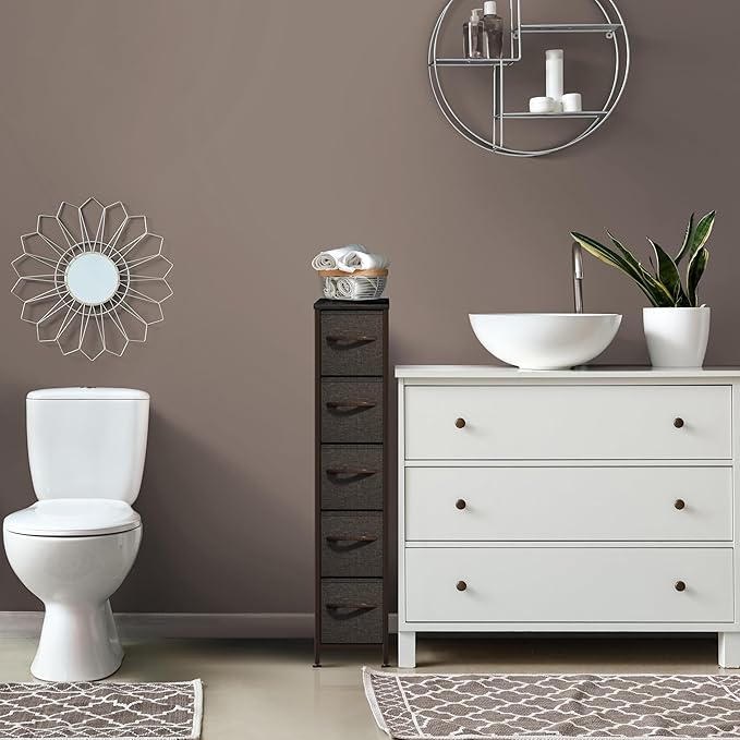 Sorbus Kids Dresser with 5 Drawers - Storage Unit Organizer Chest for Clothes - Bedroom, Kids Room, Nursery, & Closet