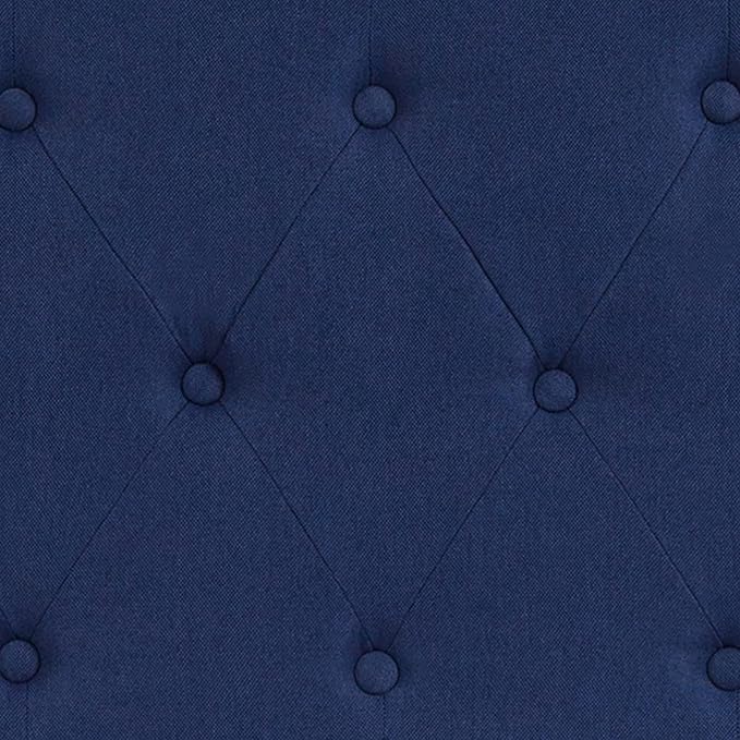 Flash Furniture Cambridge Tufted Upholstered King Size Headboard in Navy Fabric