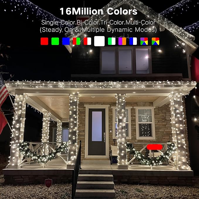Brizled Pro Smart Christmas Lights, 66ft 200 LED WiFi Christmas Tree Lights, App Controlled RGB Color Changing Xmas Lights String Works with Alexa & Google Home for Holiday Xmas Party Indoor Outdoor
