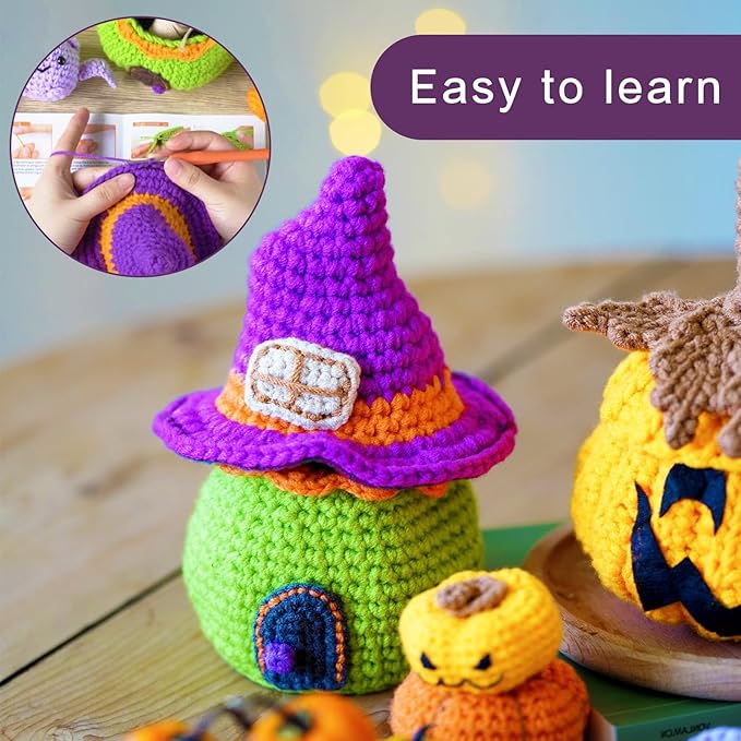 Wizardi Amigurumi DIY Crochet Kit - Halloween F07N8-M103