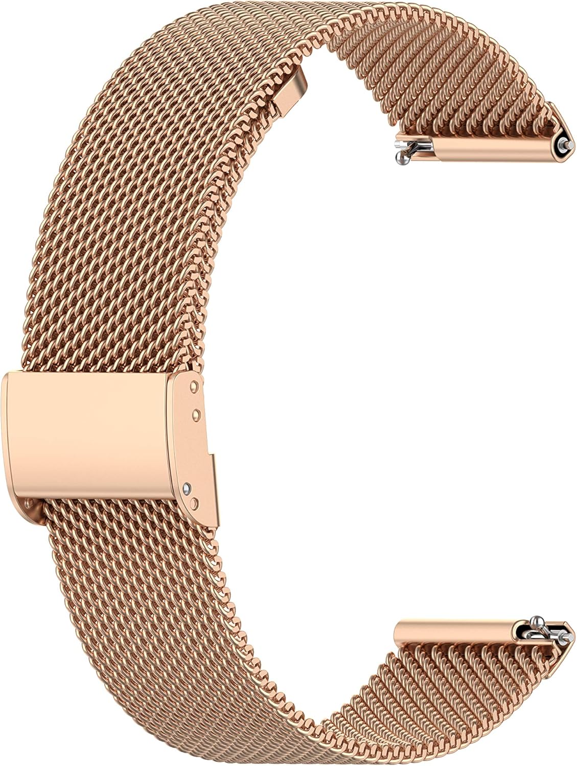 E ECSEM Metal Loop Bands for iTouch Sport 4, Adjustable Stainless Steel Replacement Wristbands with Quick Release