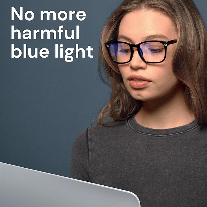 Gaoye Blue Light Glasses for Men - Blocking Square Eyeglasses, Anti UV Ray Computer Gaming Glasses Blue Blockers for Women