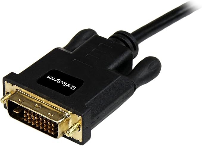 StarTech.com 6ft (1.8m) Mini DisplayPort to DVI Cable - Mini DP to DVI Adapter Cable - 1080p Video - Passive mDP 1.2 to DVI-D Single Link - mDP or Thunderbolt 1/2 Mac/PC to DVI Monitor (MDP2DVIMM6B)