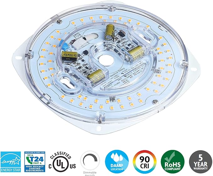 5.5" LED Light Engine, 23W 1700LM, 3000K Warm White, Retrofit Module for Ceiling Lights, Ceiling Fans, Pendants, Lanterns, Garden Lights, UL/ES/JA8 Certified