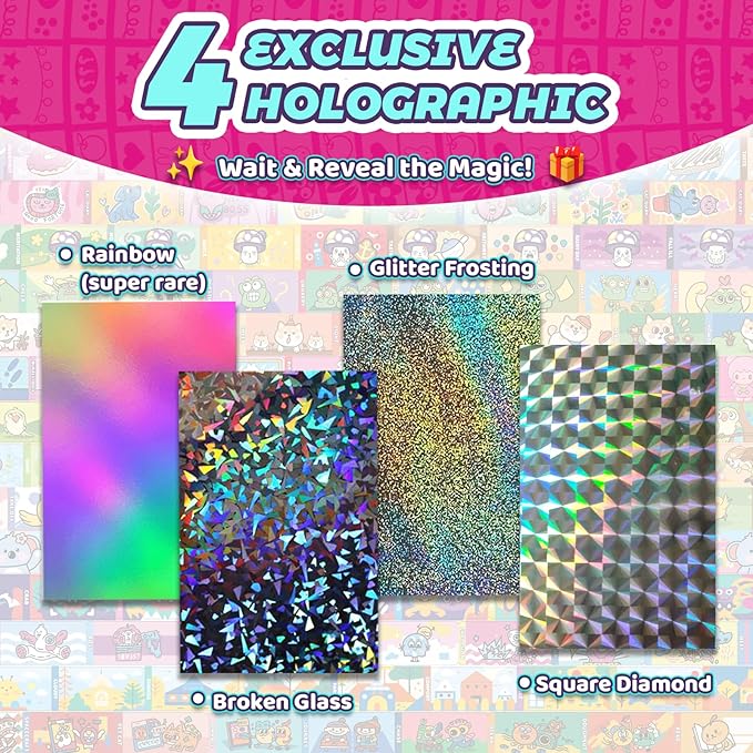 MooCubic Stickers Friendship Bracelet Making Kit, 16 Rolls (160 Cute Stickers), Wearable Shareable DIY Jewelry Craft Set for Kids Girls Boys Ages 3 +, Birthday Creative Gift for Child 5 6 7 8, Blue