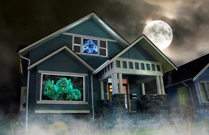 (40" x 60" White) Rear Projection Screen with Mounting Hardware for Projecting Halloween Videos