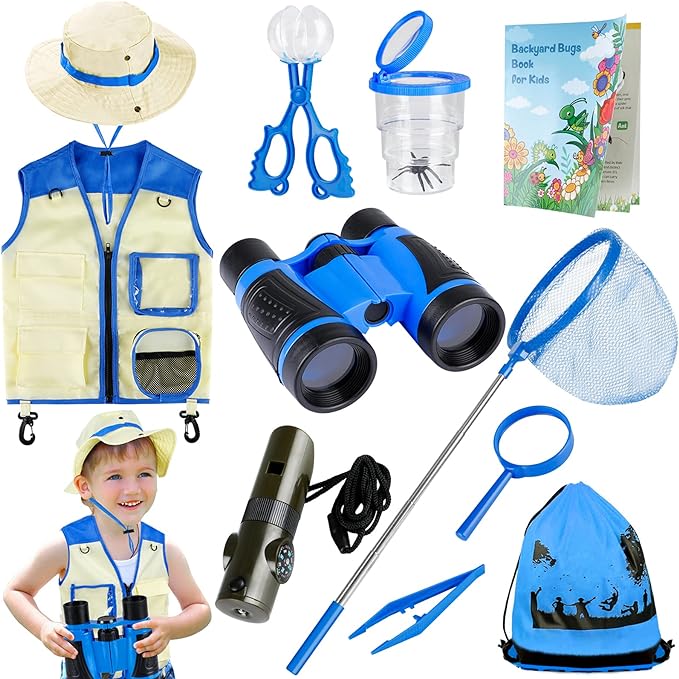 INNOCHEER Bug Catcher for Kids, Kids Explorer Kit, Kids Outdoor Toys for Toddlers 3-5, Outdoor Toys for Kids Ages 4-8, Gifts Toys for 3 4 5 6 7 8+ Year Old Boys, Outside Toys for Kids Ages 4-8 8-12