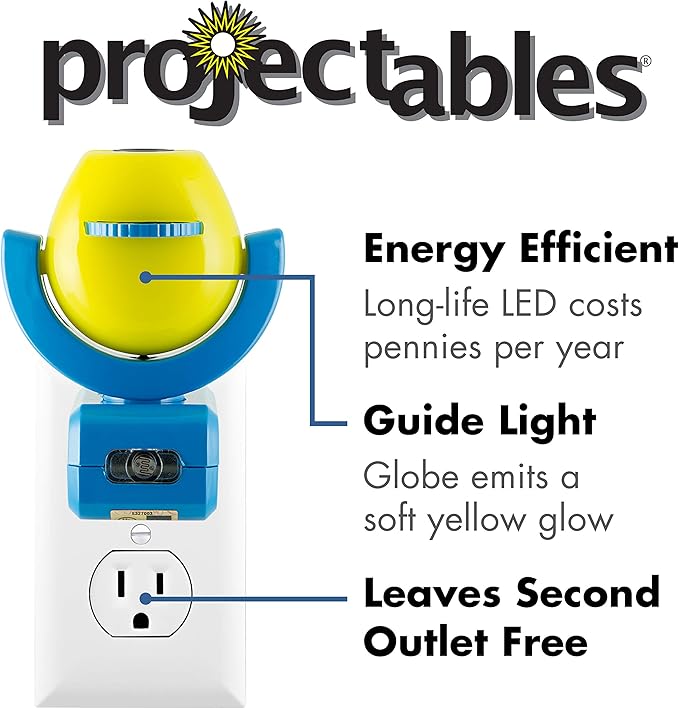 Projectables Paw Patrol LED Night Light Projector, Plug-In, Dusk-to-Dawn Sensor, Rubble, Chase, Skye, Marshall, Alex Porter, For Baby, Kids, Bedroom, Playroom, Nursery, Bathroom, 30605