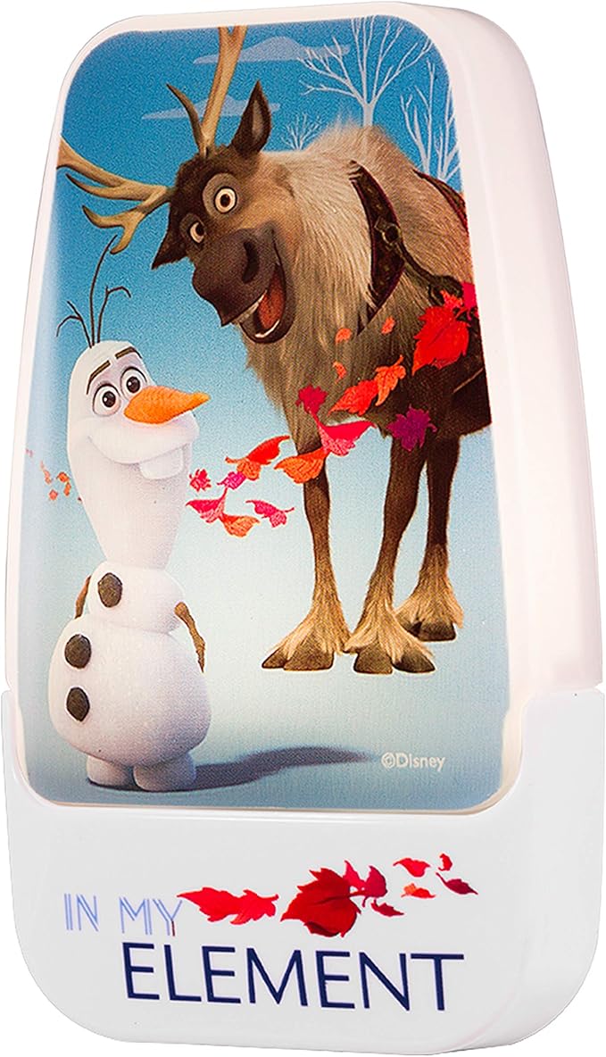 Disney Frozen 45830 LED Night Light, Olaf and Sven, Plug-in, Dusk-to-Dawn Sensor, Girl's Room Decor, UL-Certified, Ideal for Bedroom, Nursery, Bathroom, Kid's Playroom