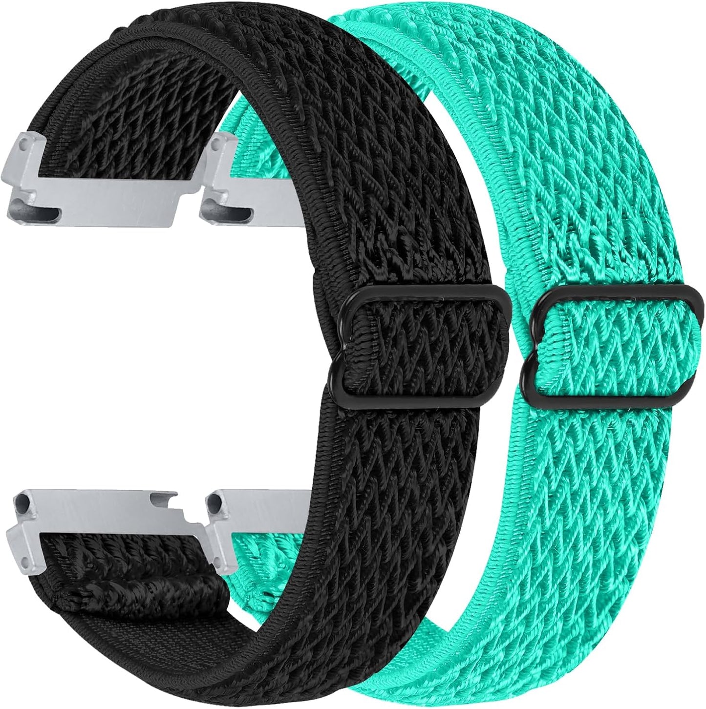 RuenTech 2 Pack Elastic Bands for OYV TGW008/Kuizil T70 Smart Watch Band, Adjustable Nylon Straps Replacement