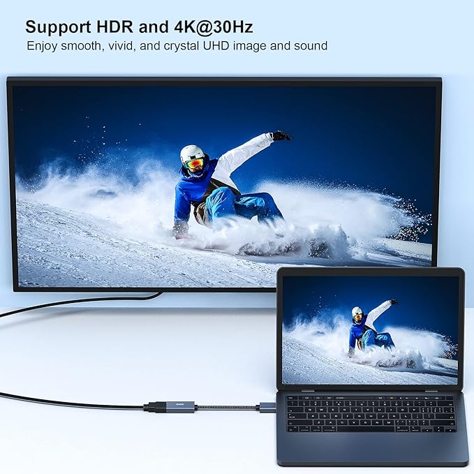 BENFEI 5 Pack 4K DisplayPort to HDMI Adapter Cable, (2K 60Hz, 1080p 120Hz) Uni-Directional Display Port to HDMI Monitor Converter Compatible for HP, Dell, GPU, AMD, NVIDIA, More. Male to Female