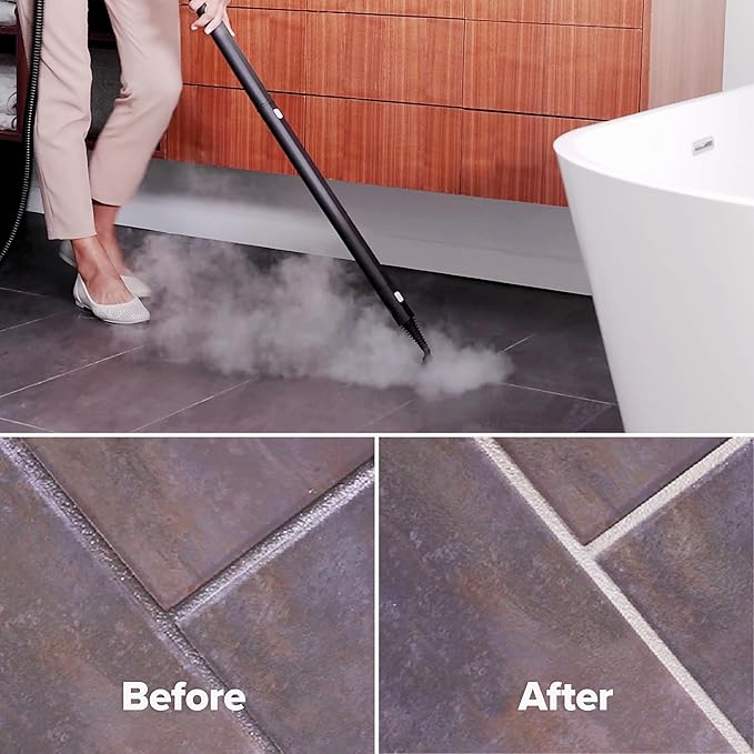 Dupray Neat Steam Cleaner with 20-piece Accesory Kit. For Multipurpose steam Cleaning Hardwood, Tile, Laminate and Sealed Floors, Couch, Furniture and more. *Kills 99.9% of Bacteria and Viruses