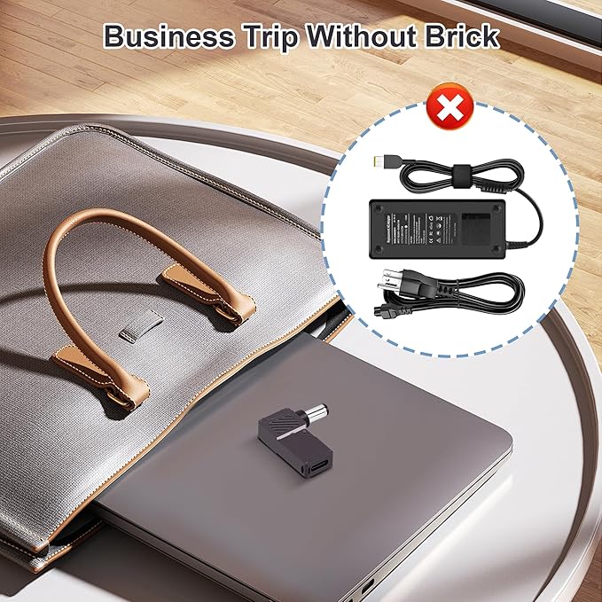 USB C to DC 5.5 x 2.1mm Power Charging Adapter Type C Female to DC 5521 Adapter with Digital Display 100W, for Tablet, PC, IP Camera, Bluetooth Speaker, Webcam Routers