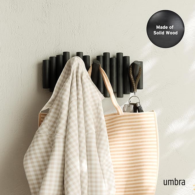 Umbra Picket Rail Hook for Entryways, Black