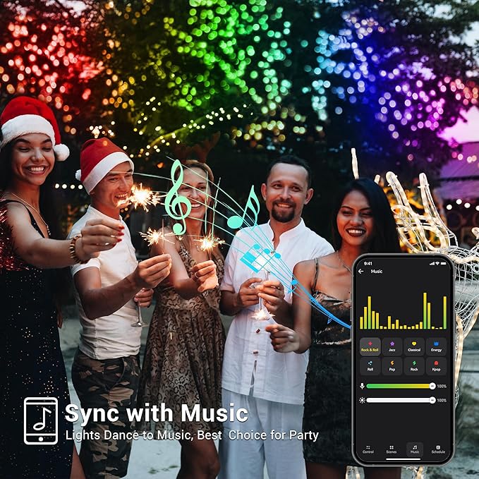 Brizled Smart Christmas Lights, 196ft 600 LED Smart WiFi Color Changing String Lights App Controlled, RGB Christmas Tree Lights Work with Alexa & Google Home for Halloween Indoor Outdoor Decor