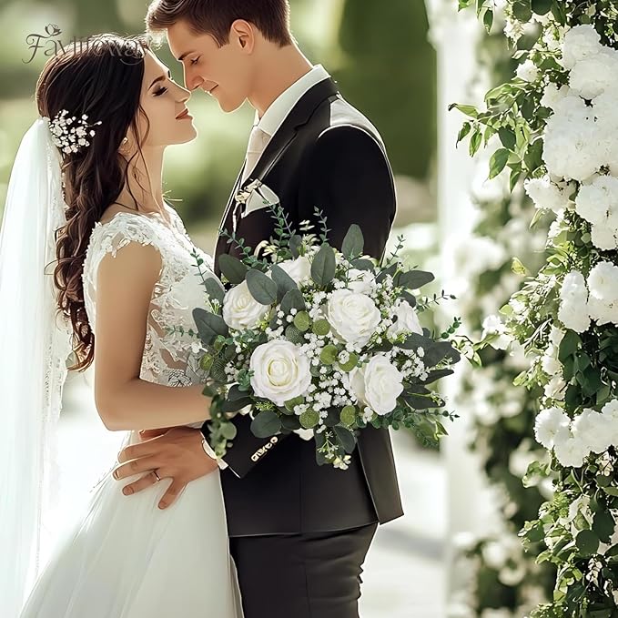 120 Pcs 4 Kinds Mixed Eucalyptus Greenery Stems, Baby Breath Flowers Artificial Bulk and Greenery Stems for DIY Bouquets Wedding Home Floral Decor