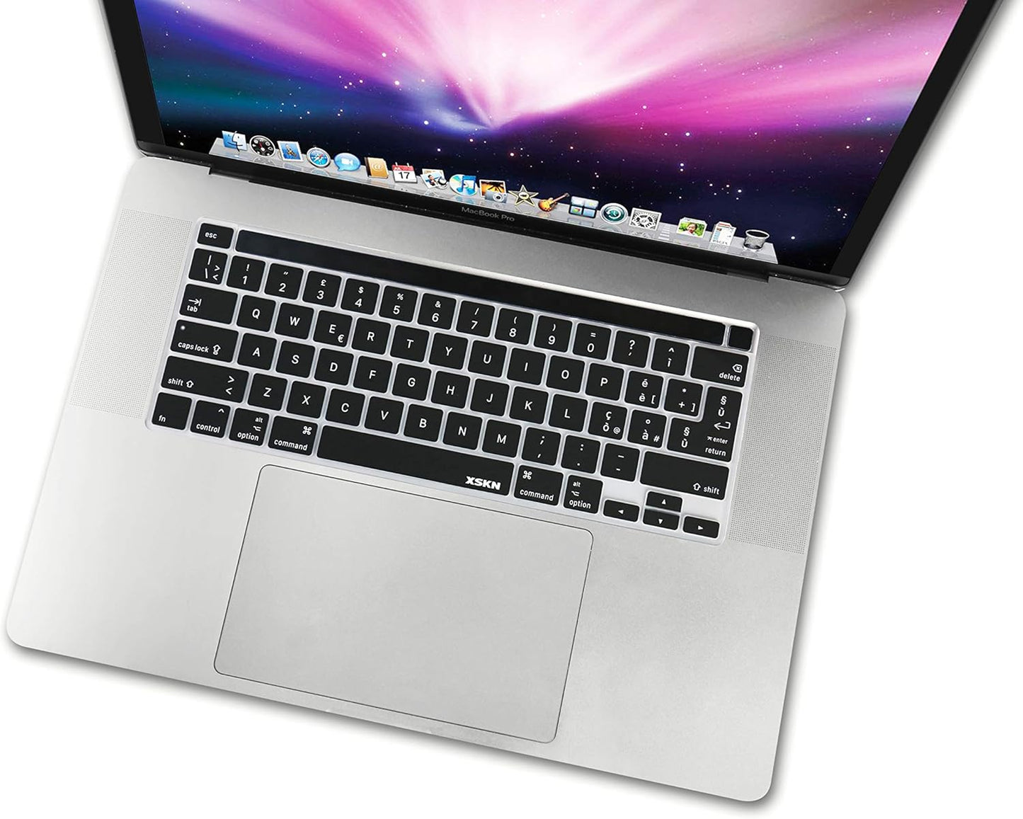XSKN Italian Black Silicone Keyboard Cover Skin for 2019 New MacBook Pro 16 inch A2141 & 2020 New MacBook Pro 13.3 inch