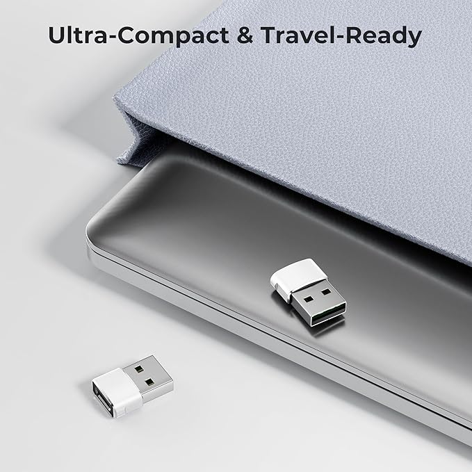 Basesailor USB to USB C Adapter 4Pack,Type C Female to USBA Male Charger Cable Converter for iPhone 17 16 15 14 13 Max Plus,Apple Watch 11 10,iPad Air 8,Airpods Pro 3,Samsung Galaxy S26 S25 A55 Ultra
