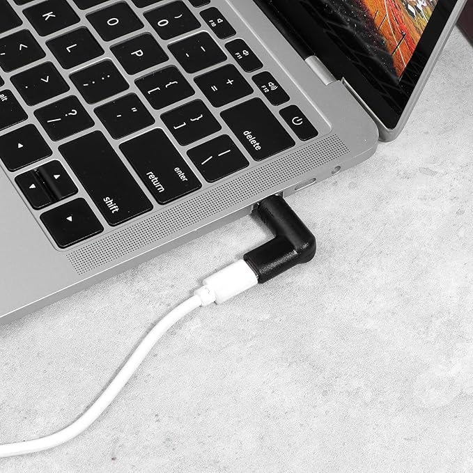 2 PCS USB Type C to 12V DC 5.5 mm x 2.1 mm Power Adapter, 90 Degree Angled Female USB C to Male DC Male Connector Plug Computer Cable Adapters for Router, Speaker, LED Light, Camera Charger Converter