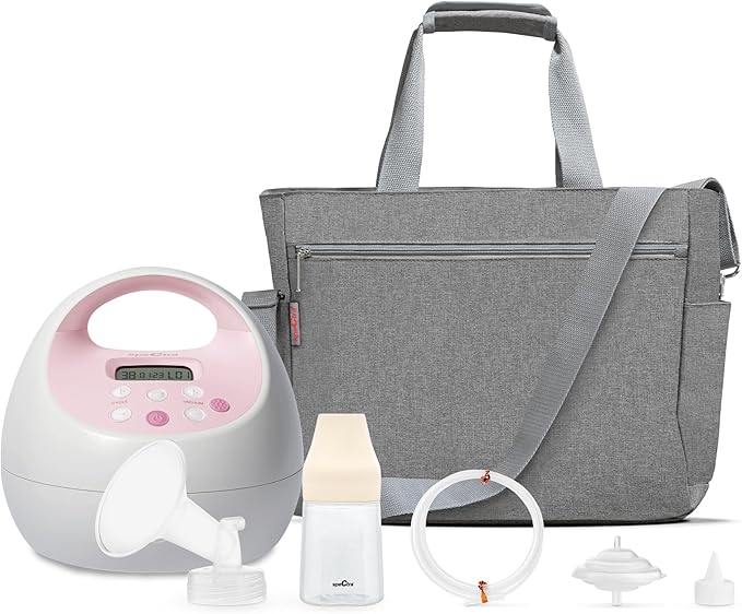 Spectra Baby S2 Plus Premier Electric Breast Pump with Grey Tote Premium Accessory Kit - 24 mm