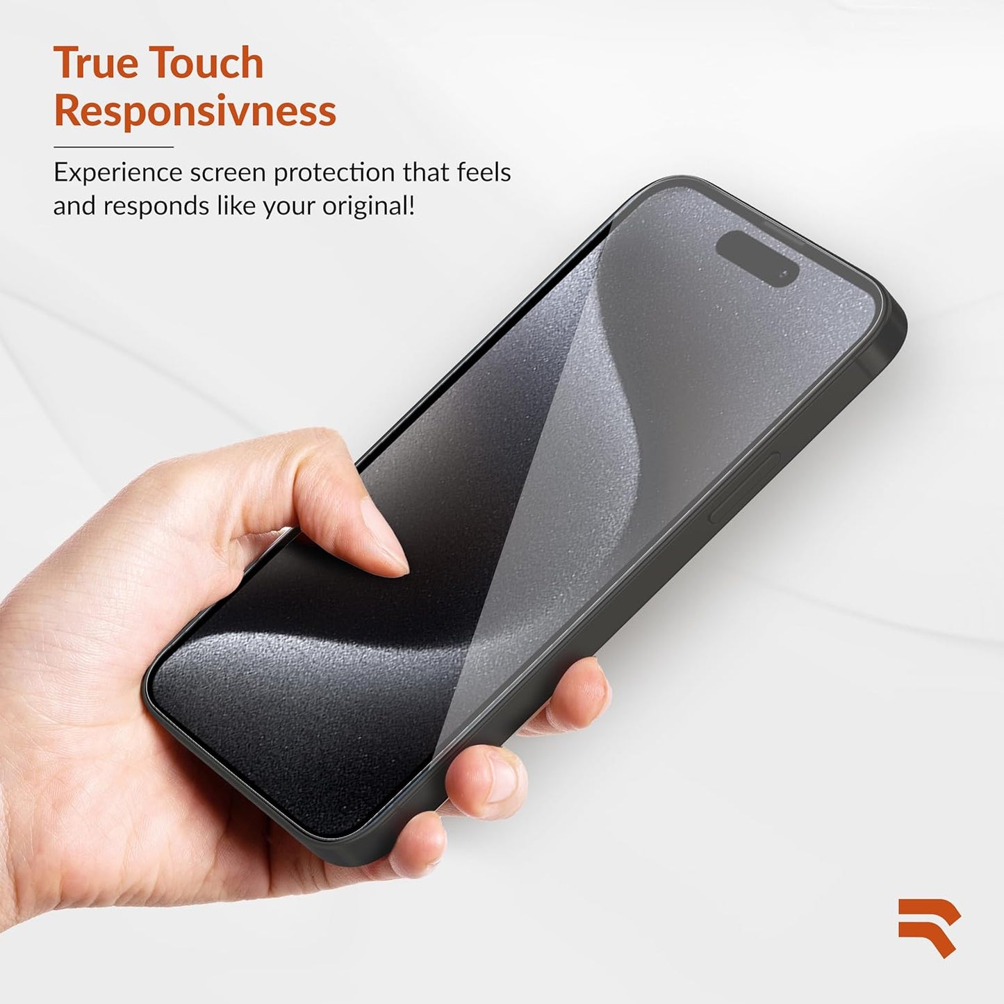 rooCASE Glass Screen Protector for Apple iPhone 15 Pro, (6.1 Inch), Case Friendly Tempered Glass Front Cover