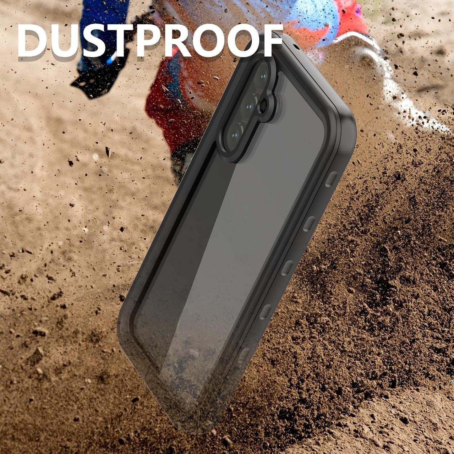 Fully Sealed Waterproof Case for Samsung Galaxy A54 5G, IP68 Shockproof Dustproof Clear Cover Protector for A54 5G