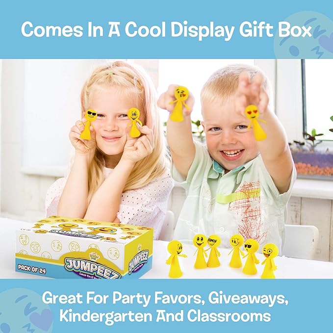 IPIDIPI TOYS Jumping Poppers – Pack of 24 – Spring Launcher Toys for Kids - Fun Party Favors, Goodie Bag Stuffers, Classroom Rewards, Birthday Games, and Holiday Prizes