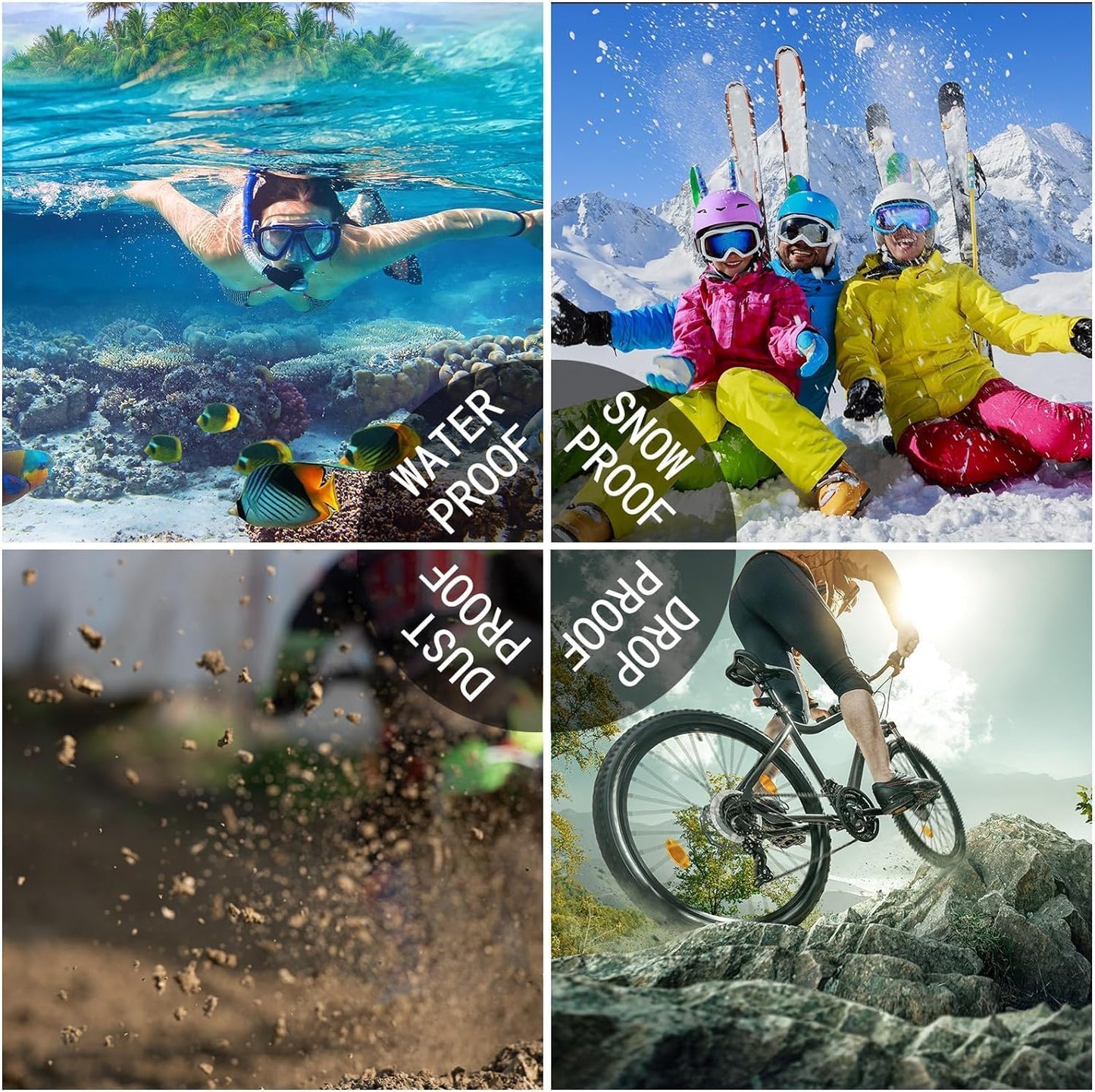Samsung Galaxy A24 4G/A25 5G Phone Case, Waterproof Full Body Protective with Clear Lens/Camera/Screen Protector